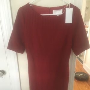 NWT Hugo Boss red sweater dress